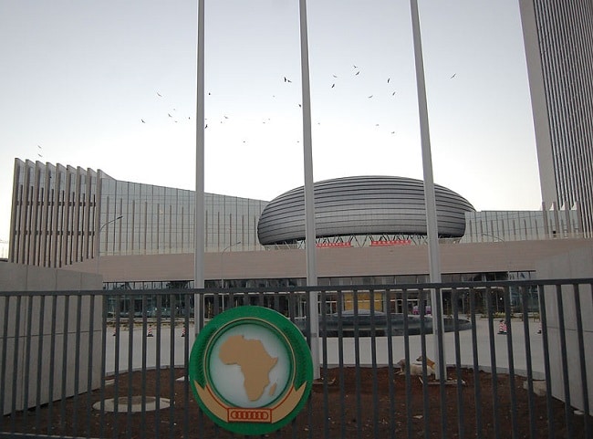 חזית הבניין הגבוה ביותר באתיופיה