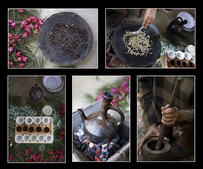 שלבי טקס הקפה האתיופי